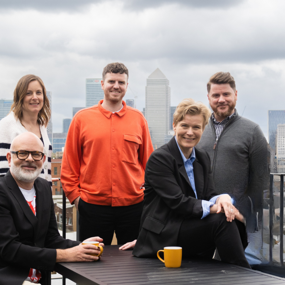 simple reveolution team picture. Jacob, Sarah, Bert, nanette and Adam from left to right